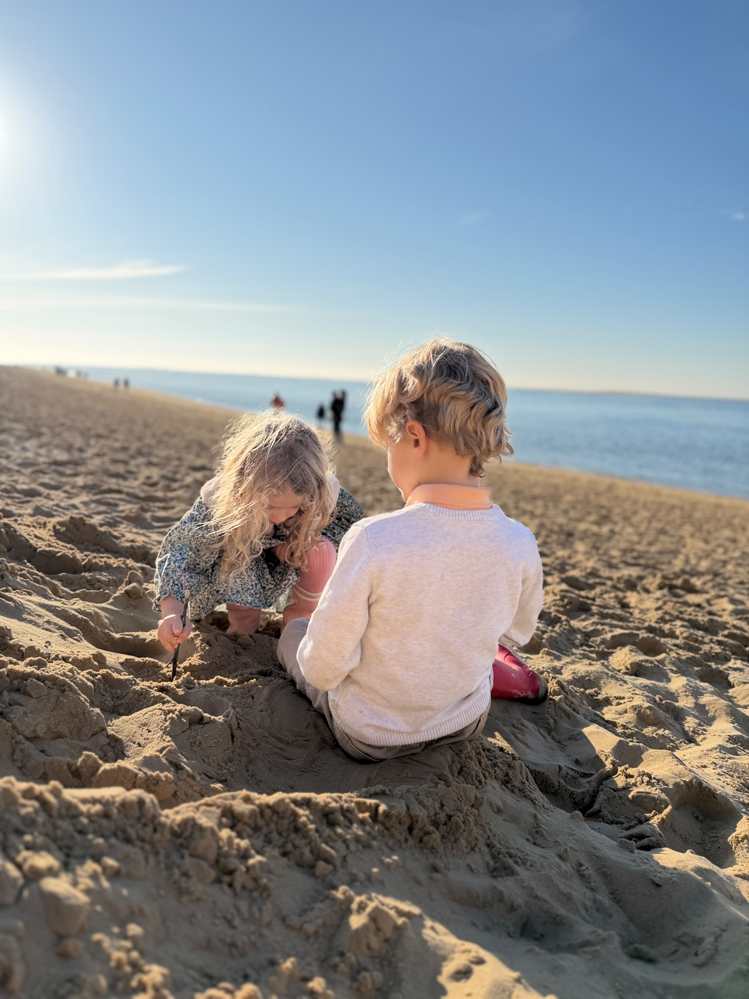 photo enfants sur la plage