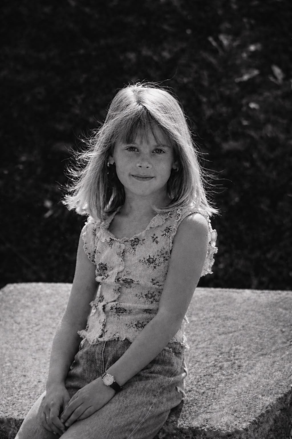 photo d’enfance, noir et blanc